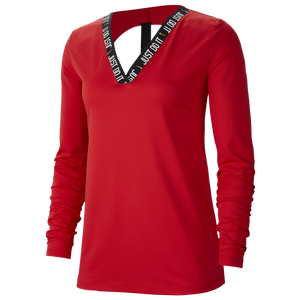 nike metallic long sleeve top