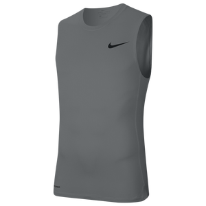 Nike Pro Compression Sleeveless Top - Men's - Smoke Grey/Black