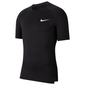 Nike Pro Compression Football T-Shirt - Men's - Black/White
