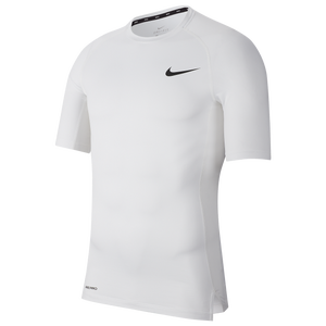 Nike Pro Compression Football T-Shirt - Men's - White/Black
