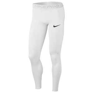 nike men's white compression tights