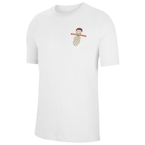 nike white and red shirt