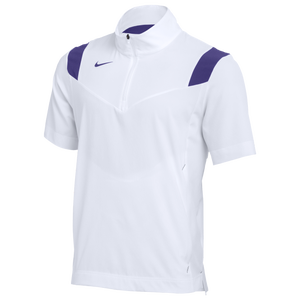 Nike Team Authentic Lightweight Coaches S/S Jacket - Men's - White/White/Court Purple