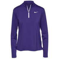 Nike Team Authentic Dry Victory 1/2 Zip UV Top - Women's - Purple