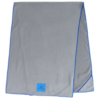 Capelli 4 Corner Slick Grip Yoga Mat Towel - Grey