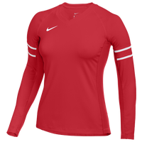 Nike Team Stock Club Ace Jersey L/S - Girls' Grade School - Red